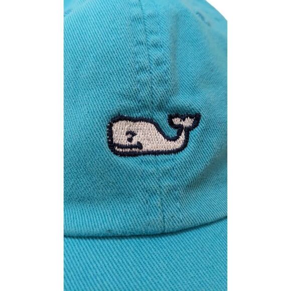 Turquoise Vineyard Vines‎ Adjustable Strapback Cap Dad Hat Whale Embroidered - Picture 2 of 5